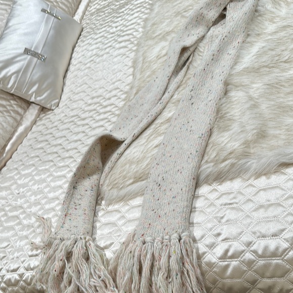 All Saints Accessories - All Saints Cream Textured Scarf